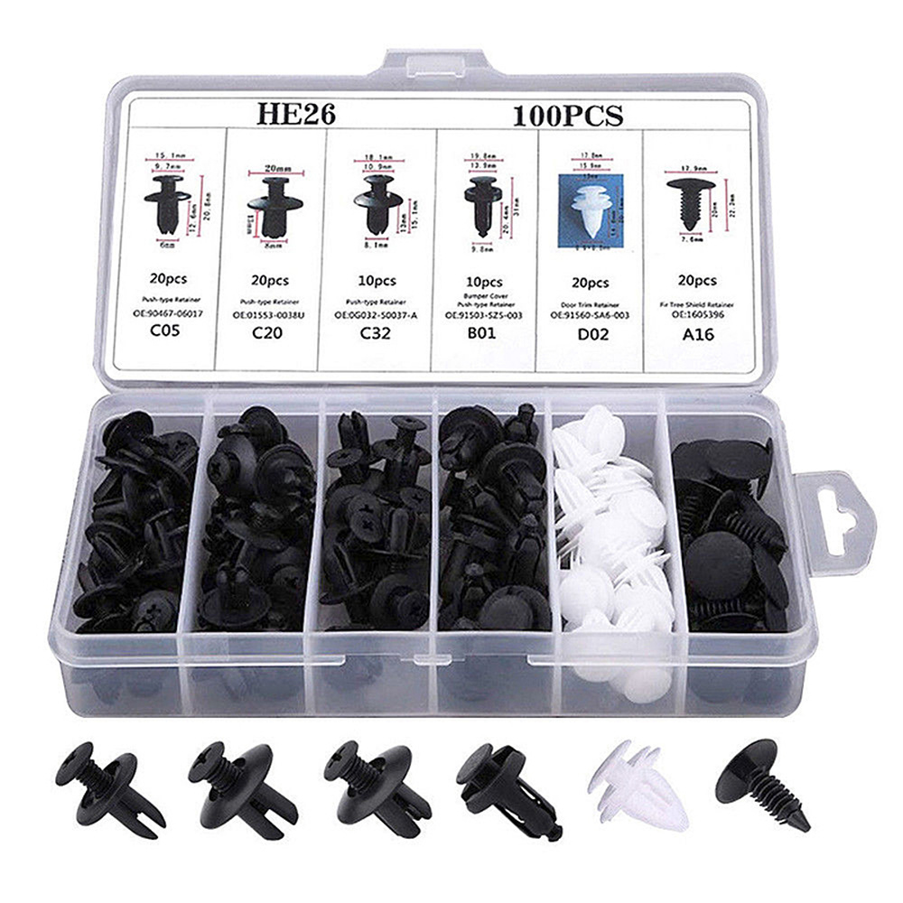 Trail Mix - 100pcs Car Accessories Mixed Auto Fastener
