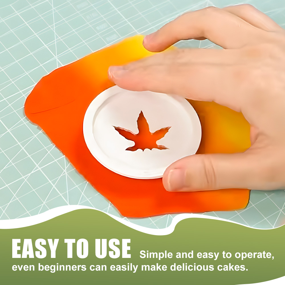 Fall Maple Leaf Plastic Cutter - Cookies Pack ulasan dan harga