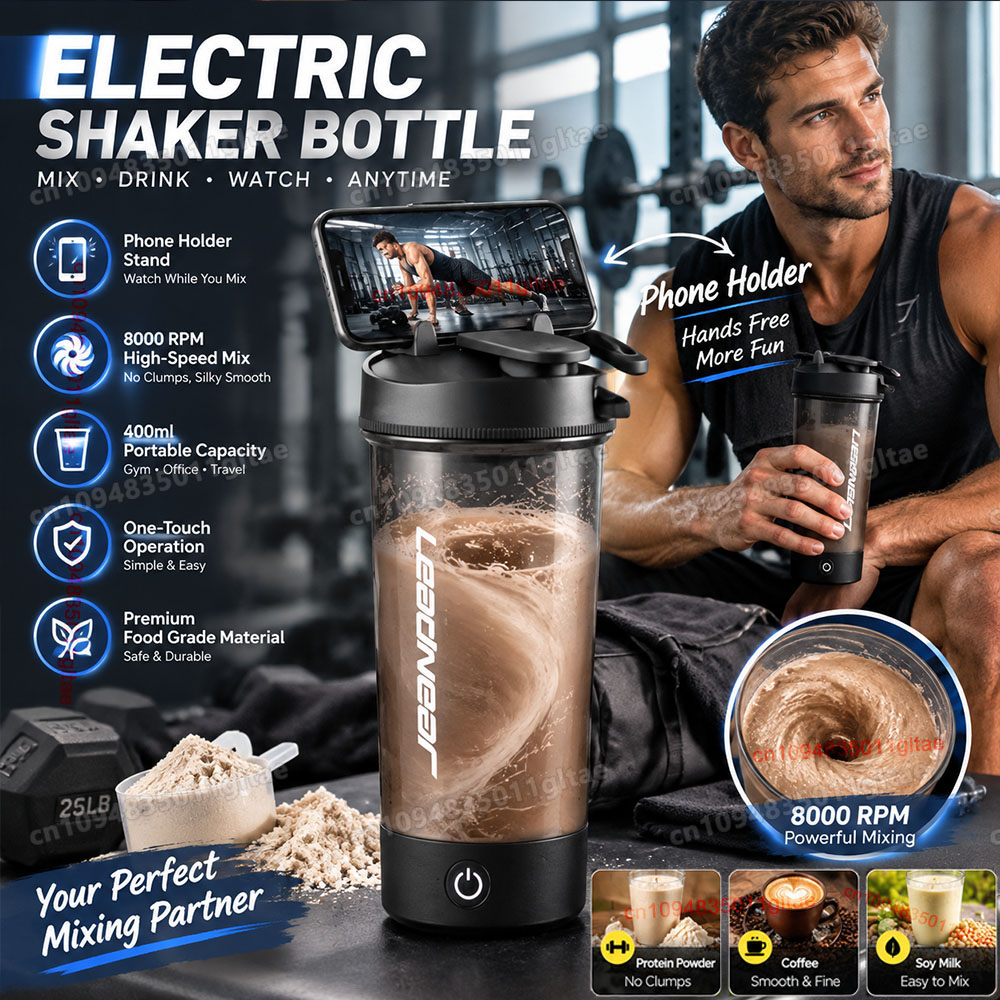 400-700ml Electric Shaker Cup  - Protein Bar ulasan dan harga