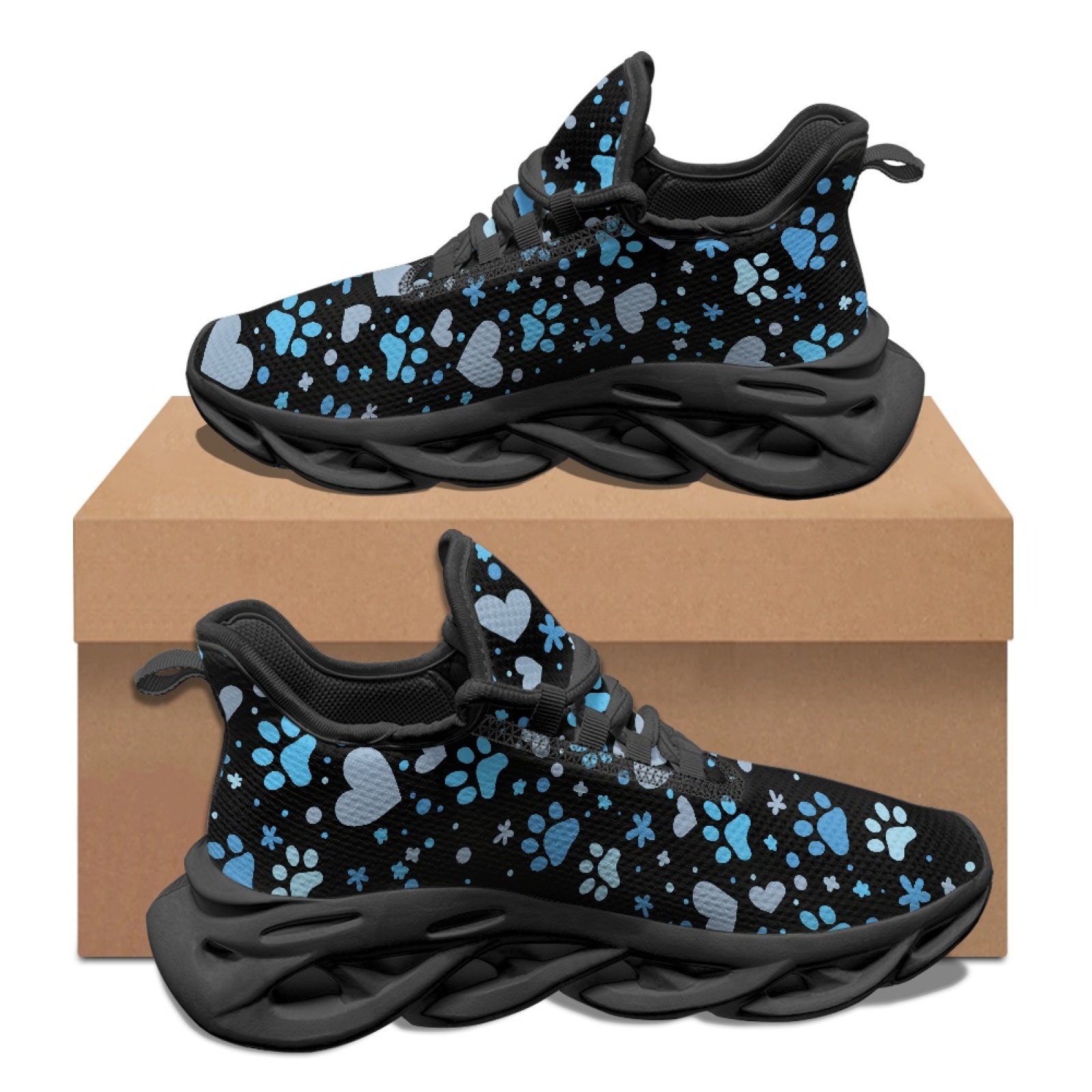 PENSTROLL Blue Paw Print Heart - Trail Mix ulasan dan harga