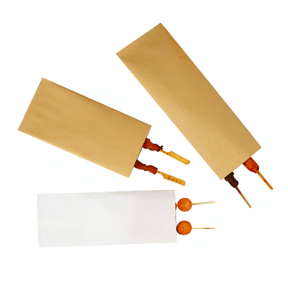 Kraft Paper Food Pouch Grease  - Food Snacks Catering ulasan dan harga