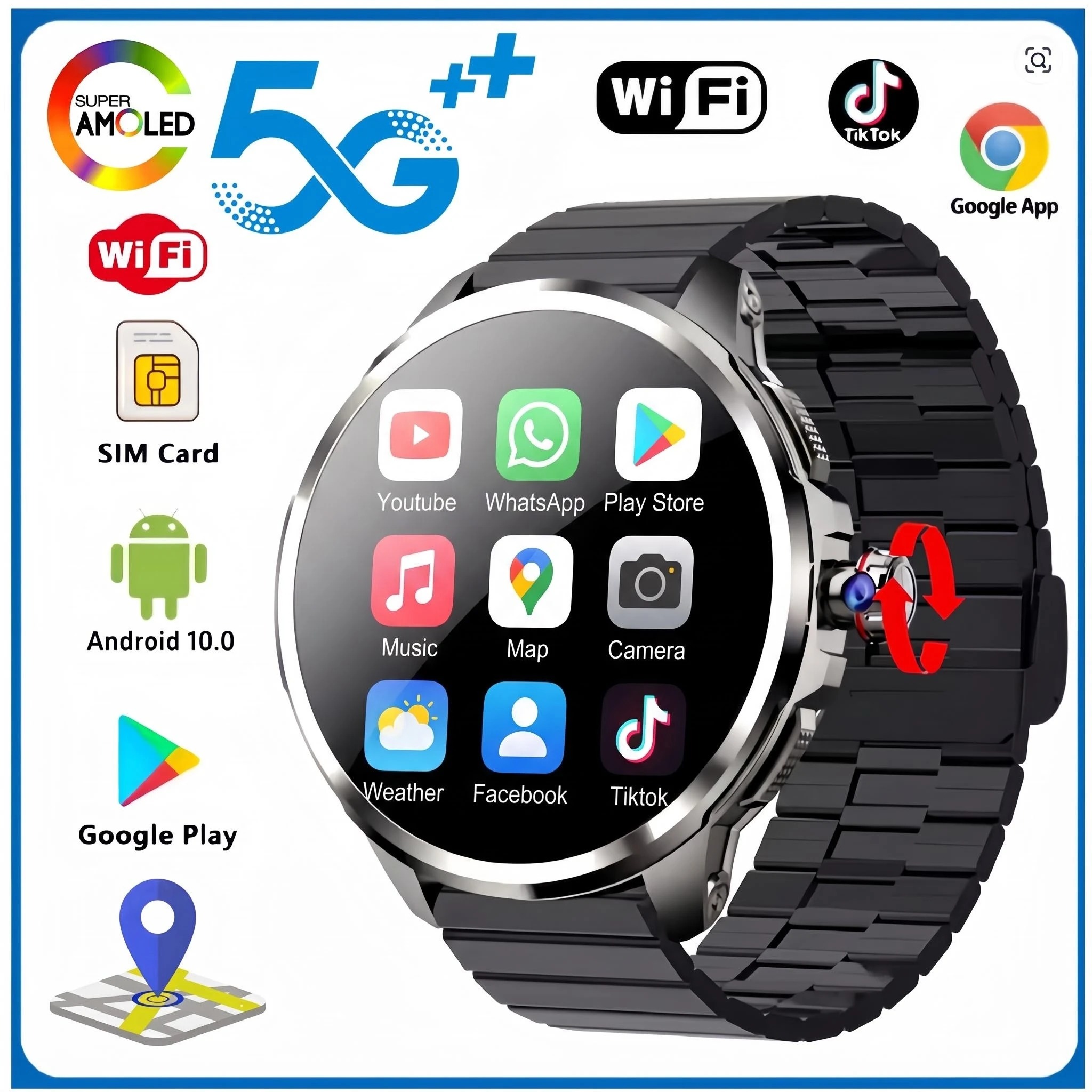 5G/4G Full Network Smart Watch - Seaweed Snack ulasan dan harga