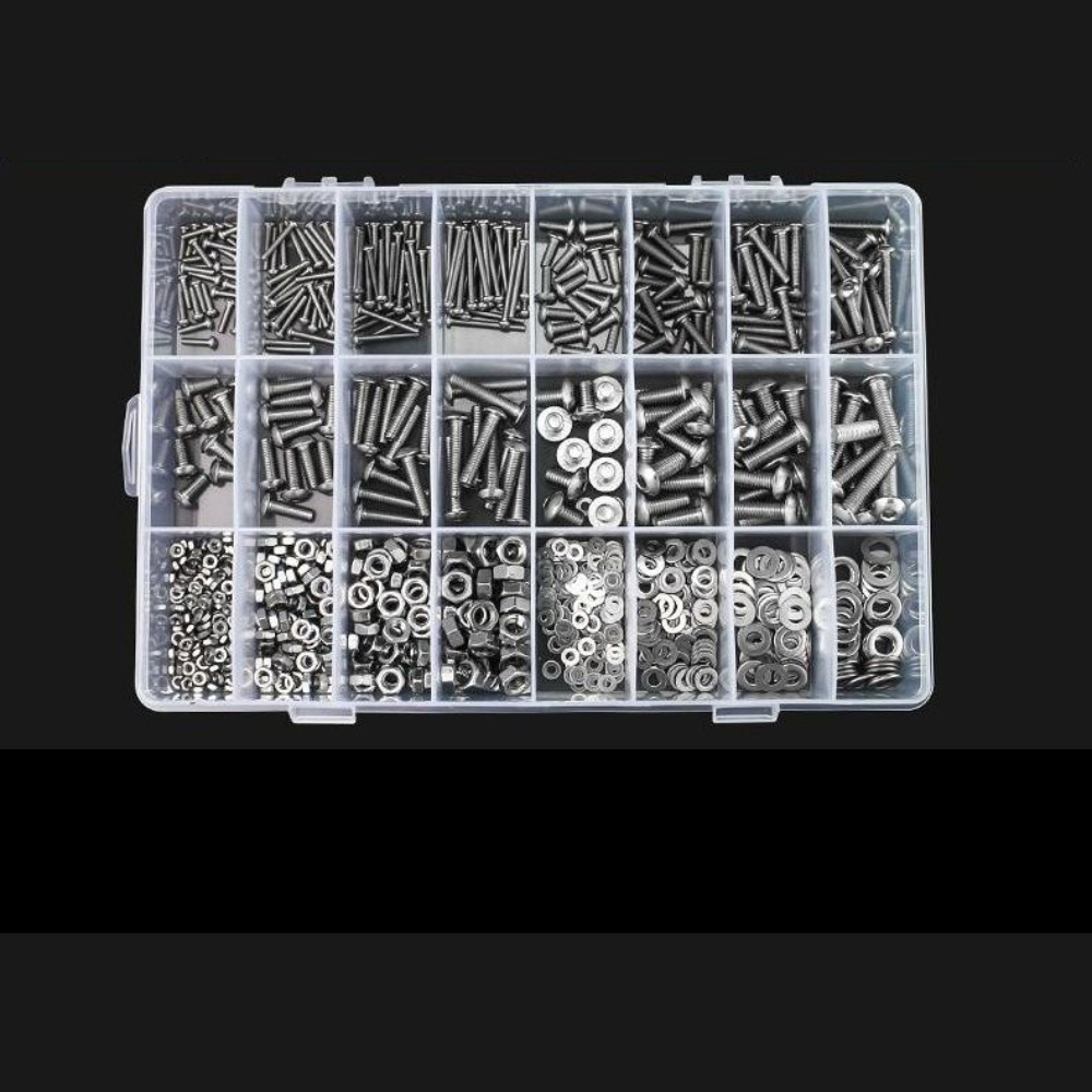 880Pcs Stainless Steel Round H - Nuts Mix ulasan dan harga