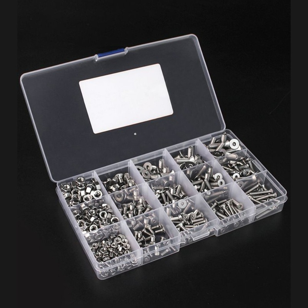 880Pcs Stainless Steel Round H - Nuts Mix ulasan dan harga